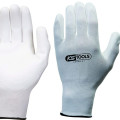 12 gants microfibres blanc
