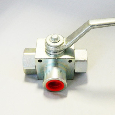 Vannes 3 voies passage en L percées