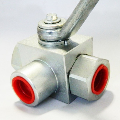 Vannes 3 voies passage en T percées