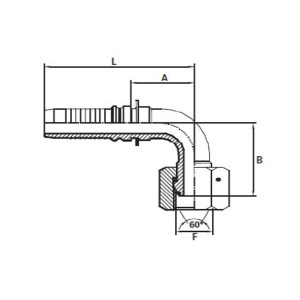 Embout à sertir Interlock femelle cône 60 BSPP