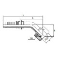 Embout à sertir Interlock 45° cône 60° BSPP