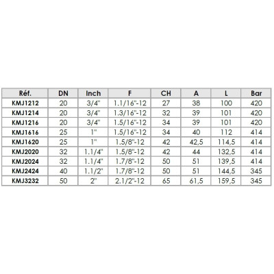 Embout Interlock mâle JIC cône 74°