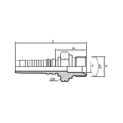 Embout mâle Interlock DIN DKOS