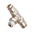 Raccord en T filetage mâle central orientable BSP conique