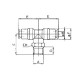 T mâle piquage central orientable BSP conique