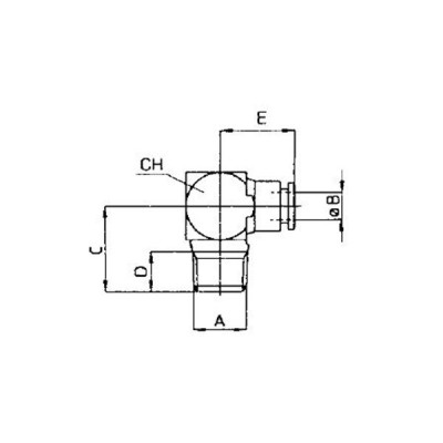 Raccord instantané coude mâle 90° BSP conique
