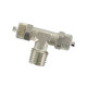 Raccord rapide T mâle, piquage central, BSP co
