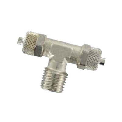 Raccord rapide T mâle, piquage central, BSP co