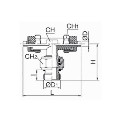 Raccord rapide T mâle, orientable, piq centr, BSP cyl