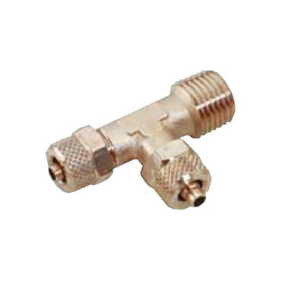 Raccord rapide T mâle, piq latéral, BSP conique