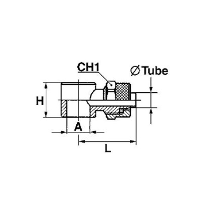 Raccord rapide banjo simple