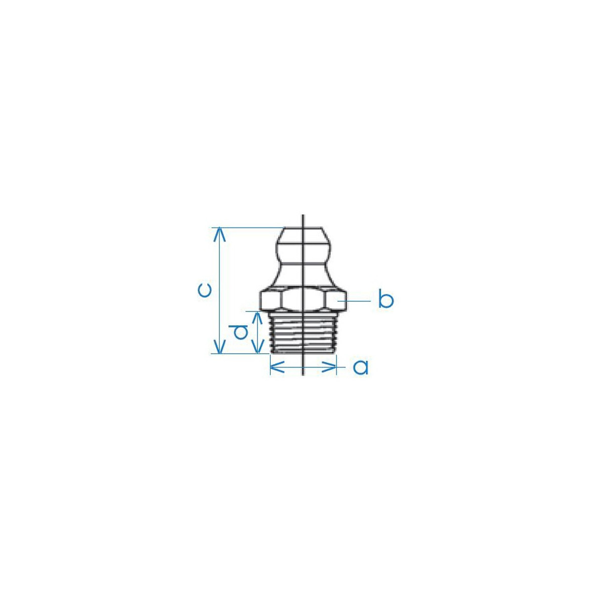 Lot de 100 graisseur hydraulique droit filetage 1/8 gaz