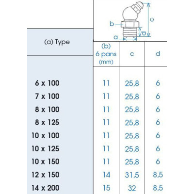 Graisseur hydraulique coudé à 45°