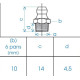 Graisseur hydraulique filetage court