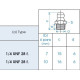 Graisseur hydraulique droit UNF