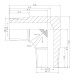 Coude 90° égal MGC1/2 conique