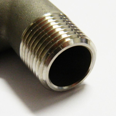 Coude 90° égal MGC1/2 conique en inox 316L