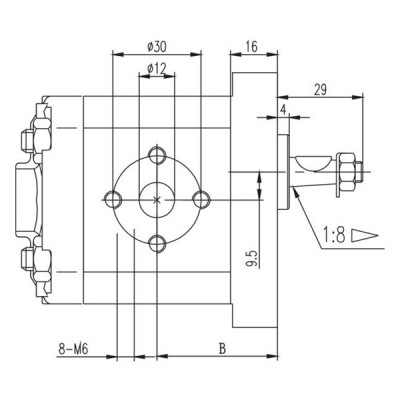 Pompe à engrenages Gr1 2cc S C18E