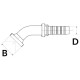 Embout à BRIDE 6000 PSI à 45°