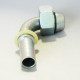 Embout femelle pour tube gaz cône 90°