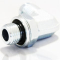 Adaptateur Mâle JIC X Mâle Gaz Cylindrique 90° orientable Inoxydable