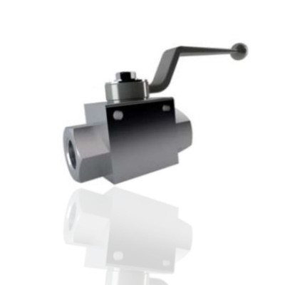 Vanne 2 voies percées inox