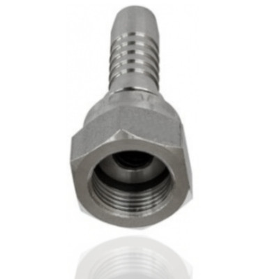 Embout femelle BSP gaz à fond plat inox