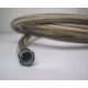 Tuyau hydraulique PTFE une tresse acier inox