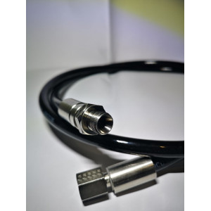 Flexible équipé 350bar R8 bsp m1/4-f1/4 inox
