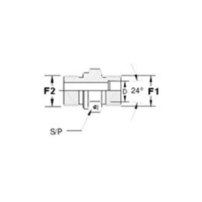 Union simple mâle CYLRNU forme R série légère