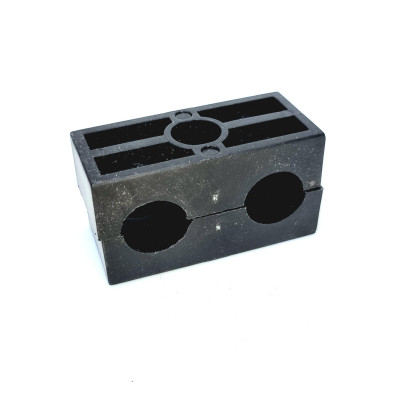 Collier de fixation double polypropylène pour tube