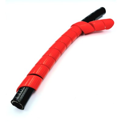 Protection spiralée pour flexibles ROUGE
