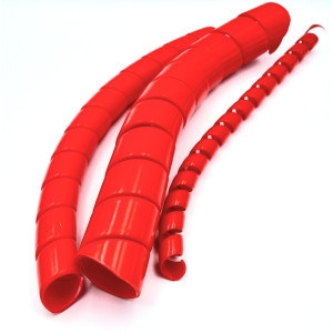 Protection spiralée pour flexibles ROUGE