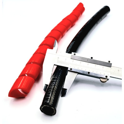 Protection spiralée pour flexibles ROUGE