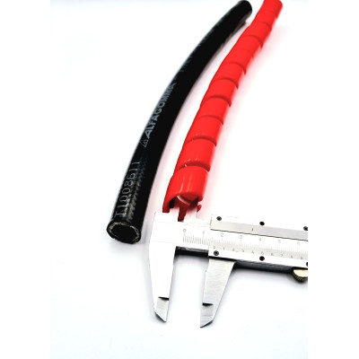 Protection spiralée pour flexibles ROUGE