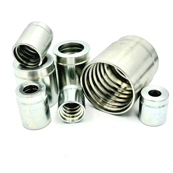 Pack De 12 Raccords Hydrauliques à Sertir - Filetage Mâle 1/2 NPTF, En Acier Carbone