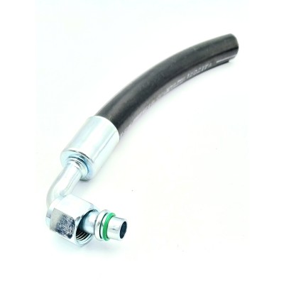 Embout à sertir avec jupe tôle 90° pour tuyau climatisation