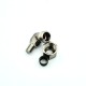 Raccord à bague coudé mâle 6LL inox