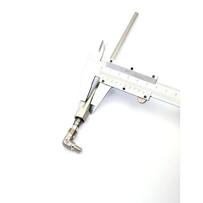 Raccord à bague coudé 6LL Mâle métrique inox