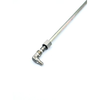 Raccord à bague coudé 6LL Mâle métrique inox