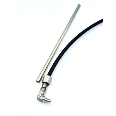 Raccord à bague coudé 6LL Mâle métrique inox