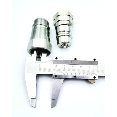 Coupleur mâle à clapet type push-pull iso A