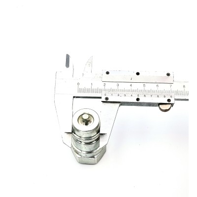 Coupleur mâle à clapet type push-pull iso A