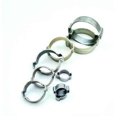 Collier de serrage double à oreilles