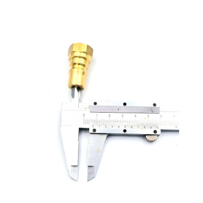 Coupleur mâle à clapet passage libre LAITON