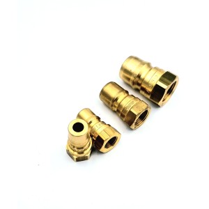 Coupleurs mâle à clapet passage libre laiton