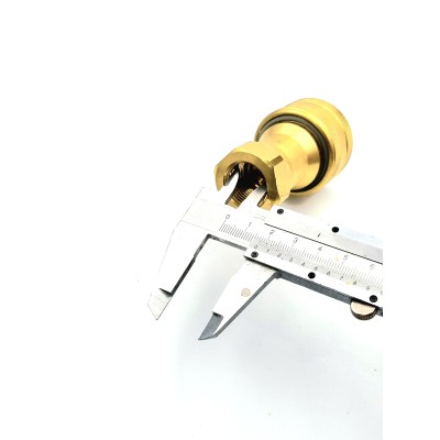 Coupleur femelle à clapet passage libre LAITON