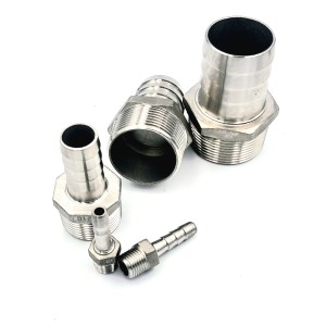 Embouts cannelée mâle inox