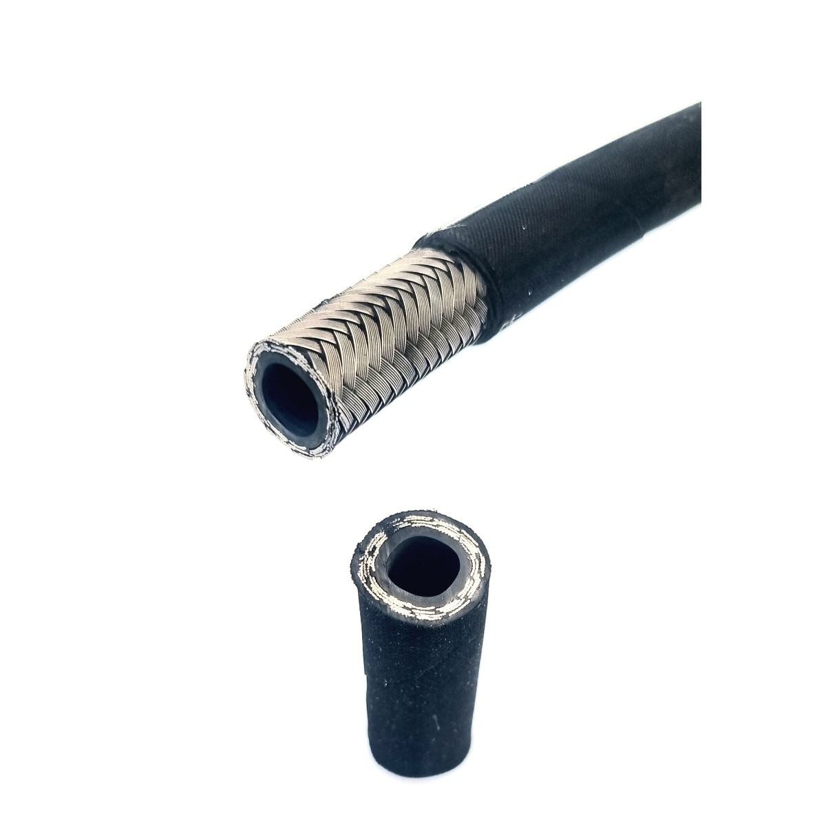 Tuyau Hydraulique Tressé Acier SP114 - Longueur 18" - Diamètre 1 1/2 OD - Neuf