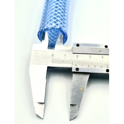 Tuyau tube PVC translucide tressé air comprimé